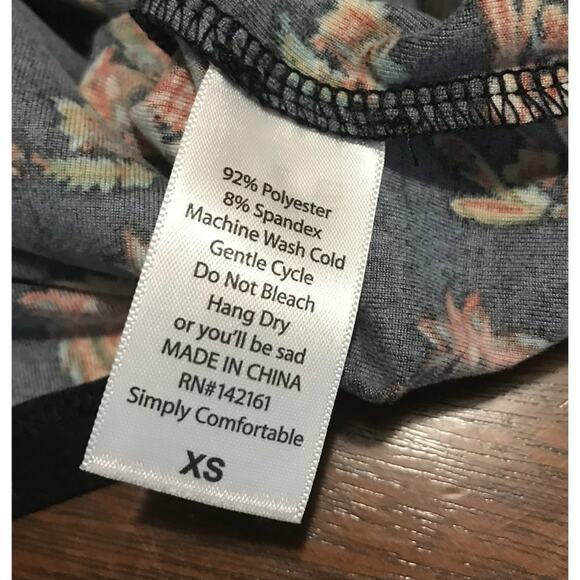 LuLaRoe Womens Dress Size Extra Small XS Julia Black Orange Teal Paisley Bodycon - Picture 8 of 8